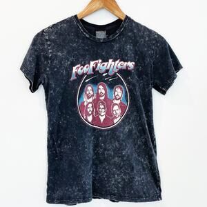Foo Fighters Concert Tee Acid Washed Black XS EUC